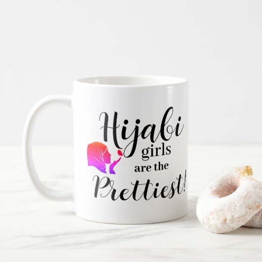 Mug ados musulmanes hijabi (Avec donut)