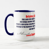 MUG ADRESSE DE GETTYSBURG (Gauche)