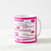 Mug Adrianna Floral Pop Art (Devant droit)