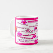 Mug Adrianna Floral Pop Art (Devant gauche)