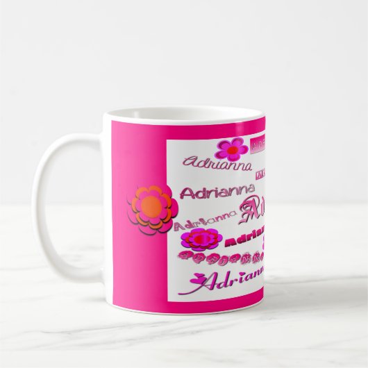 Mug Adrianna Floral Pop Art (Gauche)