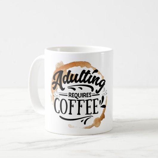 MUG ADULTE REQUIERT CAFÉ - L'AMOUR DU CAFÉ (Devant gauche)