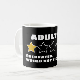 Mug Adulte Surévalué Ne Recommanderait Pas Une Étoile