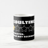 Mug Adulte Surévalué Ne Recommanderait Pas Une Étoile (Centre)