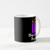 Mug Advent Evergreen Wreath Candles Hope Peace Joy Lov (Devant droit)