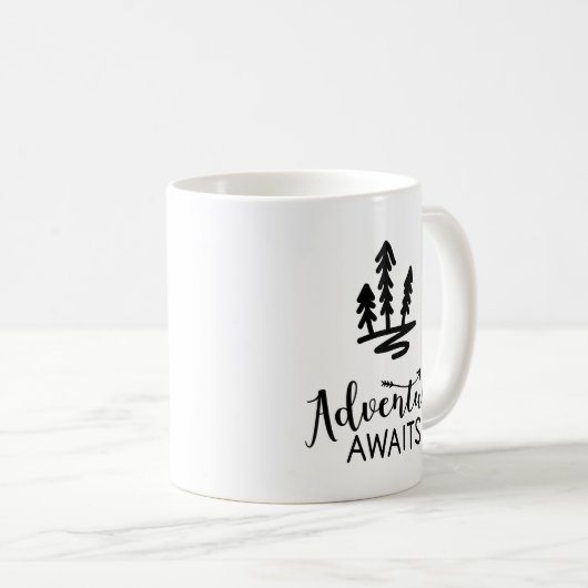 Mug Adventure Await Camping Forest (Devant droit)