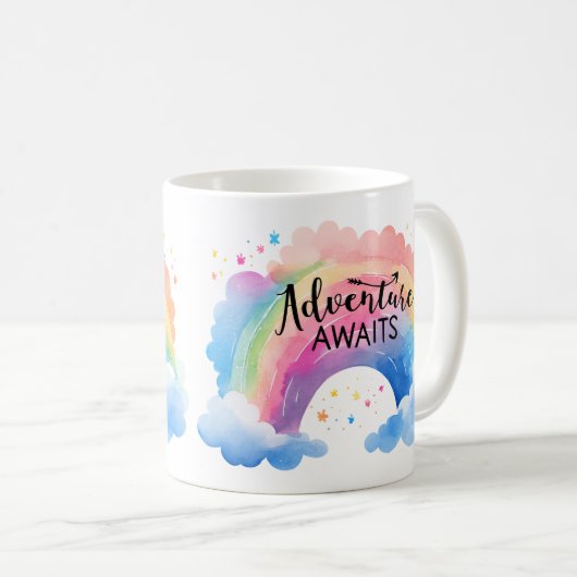 Mug Adventure Await Rainbow (Devant droit)