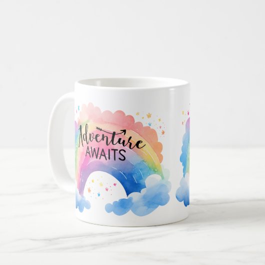 Mug Adventure Await Rainbow (Devant gauche)