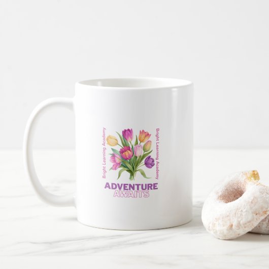Mug Adventure Await School Spirit Enseignant (Avec donut)