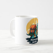 Mug Adventure Awaits is Hiking Adventures is Outdoor A (Devant gauche)