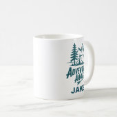 Mug Adventure Awaits Personalized Camping Coffee (Devant droit)