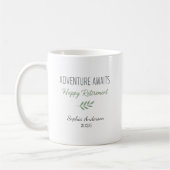Mug Adventure Awaits Retirement Personalized (Gauche)