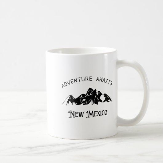 Mug Adventure Awaits Vacation Travel New Mexico (Droite)
