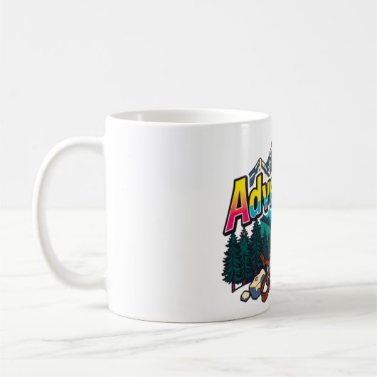 Mug Adventure Mountain – Outdoor Hiking Nature Design (Gauche)
