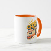 Mug Adventurous Travel and Sunshine Slogan (Devant droit)