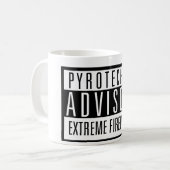 Mug Advisory pyrotechnique (Devant gauche)