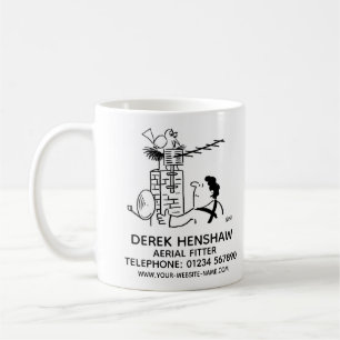 Mug Aérien et de l'émetteur satellite