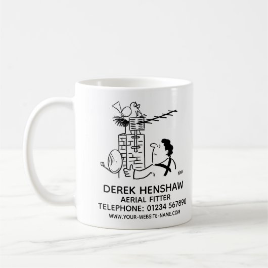 Mug Aérien et de l'émetteur satellite (Gauche)