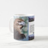 Mug aerographe de faucon de Rouge-queue (Devant gauche)