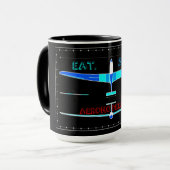 Mug Aéromodelage conception d'avion (Devant gauche)