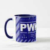Mug aéroport exécutif de Chicago PWK (Gauche)