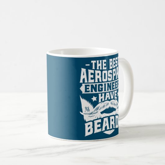 Mug Aerospace Engineer Bearded Aerospace Engineering (Devant droit)