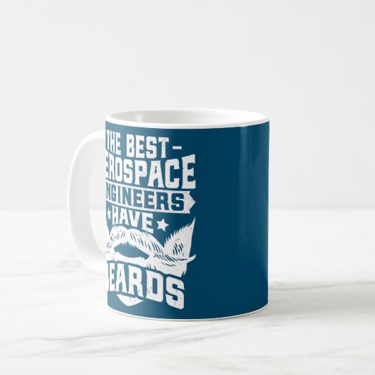 Mug Aerospace Engineer Bearded Aerospace Engineering (Devant gauche)