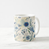 Mug Aesthetic Blue Wildflowers (Devant droit)
