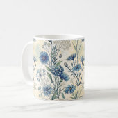 Mug Aesthetic Blue Wildflowers (Devant gauche)