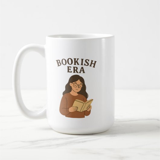 Mug Aesthetic Bookish Era Cozy Reading Girl (Gauche)