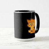 Mug Aesthetic Overwhelmed Fox • Cute Chaos Coffee (Devant droit)