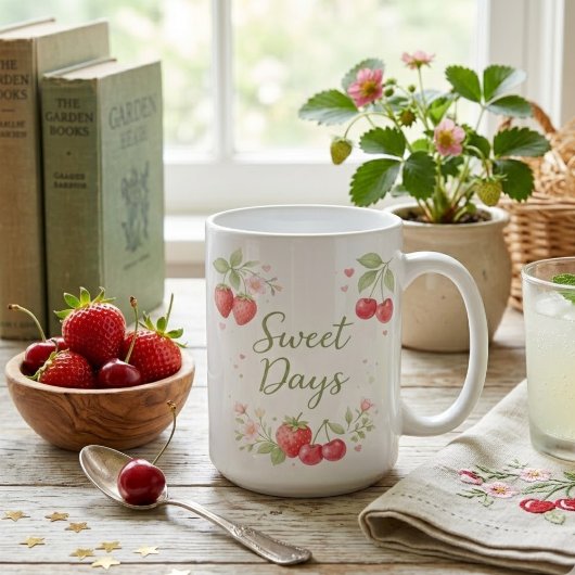 Mug Aesthétique de fruits à l'aquarelle