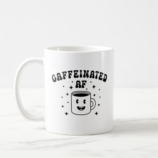 Mug AF caféinée vintage (Gauche)