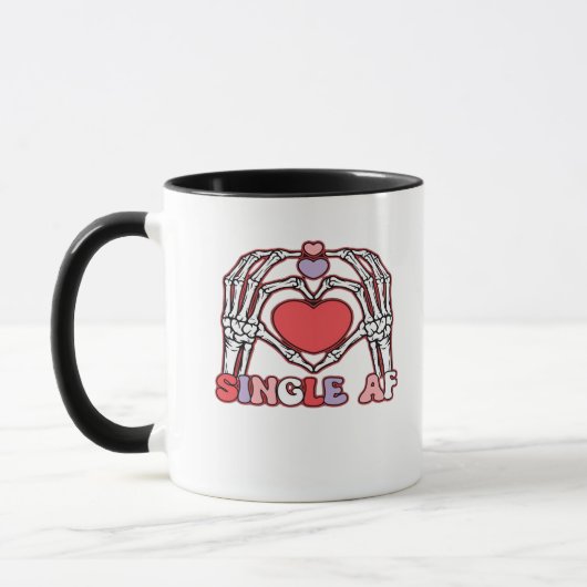 Mug Af Skeleton Mains Valentines Classic (Gauche)