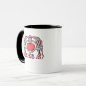 Mug Af Skeleton Mains Valentines Classic (Devant gauche)