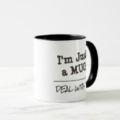Mug Affaire avec elle citation faite sur commande (Devant droit)