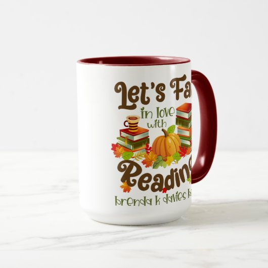 Mug Affaire Love With Reading Brenda K Davies Books (Devant droit)