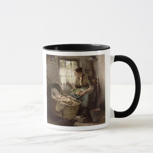 Mug Affection maternelle (huile sur la toile) (Droite)