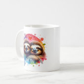 Mug Affection Slothful Je vous aime (Devant gauche)