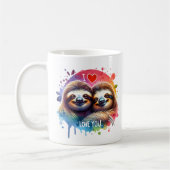 Mug Affection Slothful Je vous aime (Gauche)