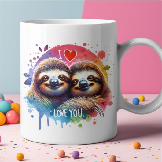 Mug Affection Slothful Je vous aime