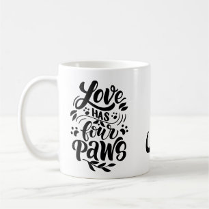 Mug Affection spéciale Chats humains Simple Monochrome