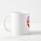 Mug Affection vibrante de l'amour du coeur (Gauche)