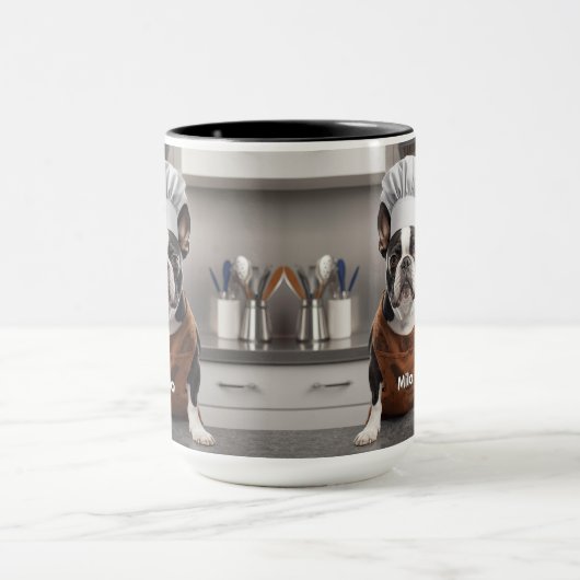 Mug Affectionate Boston Terrier Personalized (Centre)