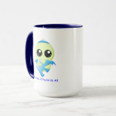 Mug Affects d'autisme - bébé Cthulhu (Devant gauche)