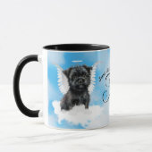 Mug Affenpinscher Dog in Heaven Personalized Memorial (Gauche)