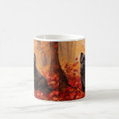 Mug Affenpinscher en automne Feuilles automne Inspiré (Centre)