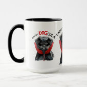 Mug Affenpinscher Funny Count DOGcula Halloween (Gauche)