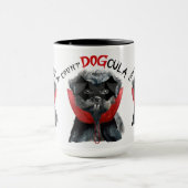 Mug Affenpinscher Funny Count DOGcula Halloween (Centre)