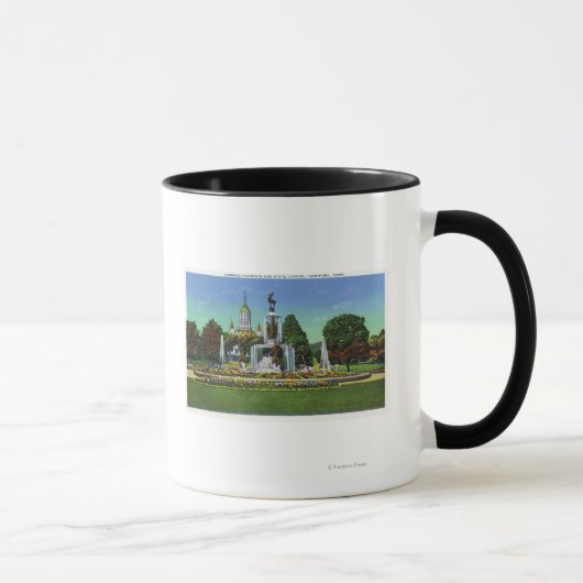 Mug Affichage avec le bloc State Capitol à distance (Droite)